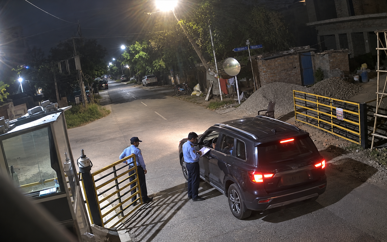 Night Gate Check at Street 1 - RWA Phase 3B2